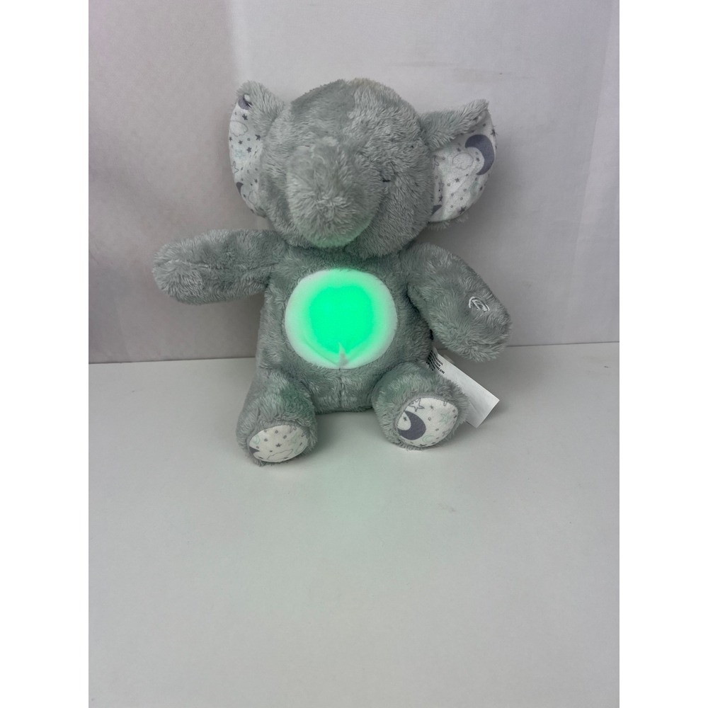 Dreamgro Lullaby Elephant Plush Grey Light Up Musical Soother‎ Stuffed Animal
